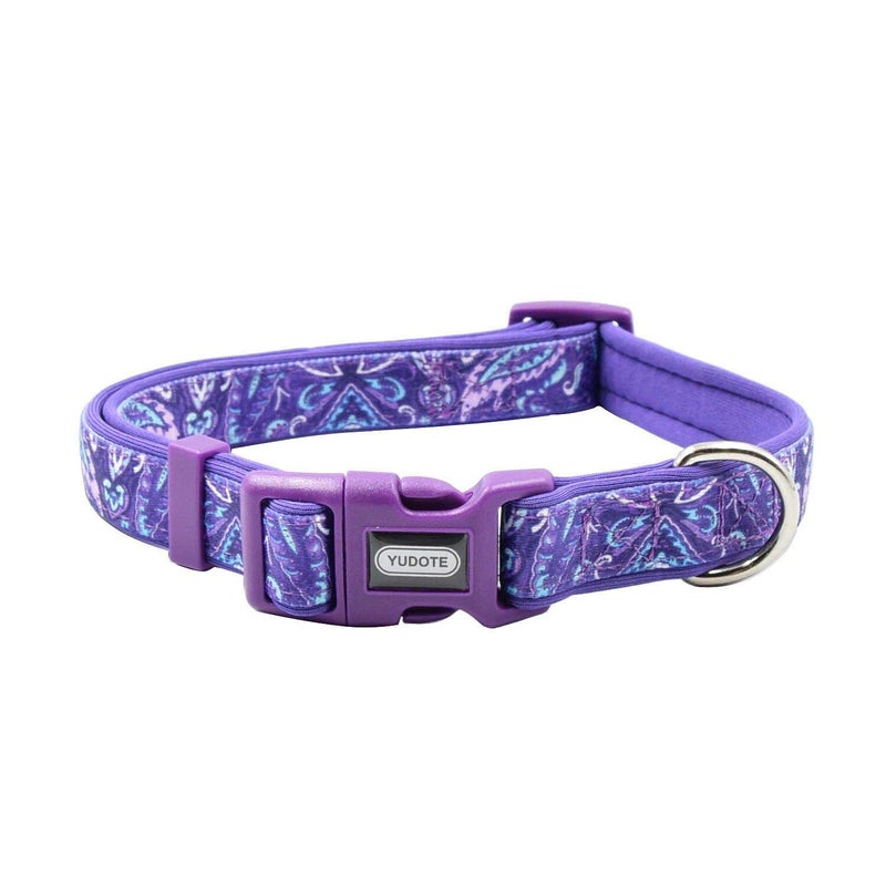 YUDOTE Durable Dog Collar with Maple Leaves Pattern, Neoprene Padded Soft and Comfortable, Adjustable Collars for Large Dogs & Puppies - Image 1